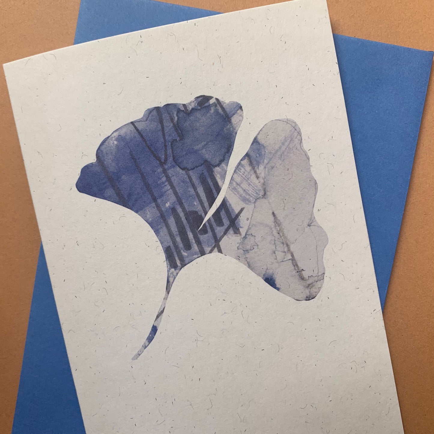 ginkgo leaf notecard