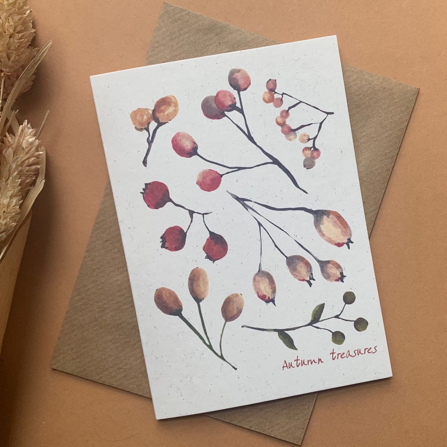 Autumn treasures notelet set