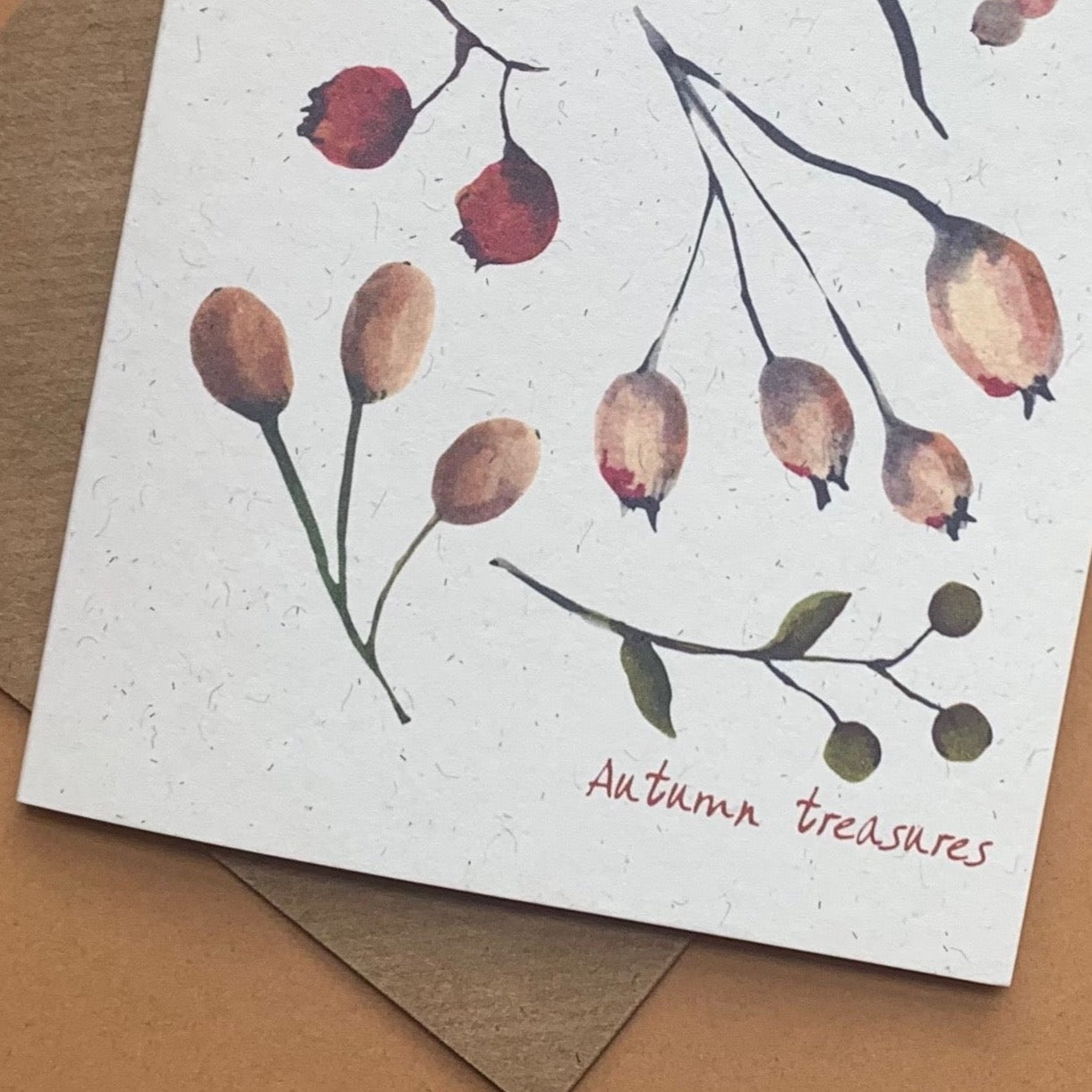 Autumn treasures notelet set