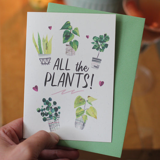 all the plants! new home card