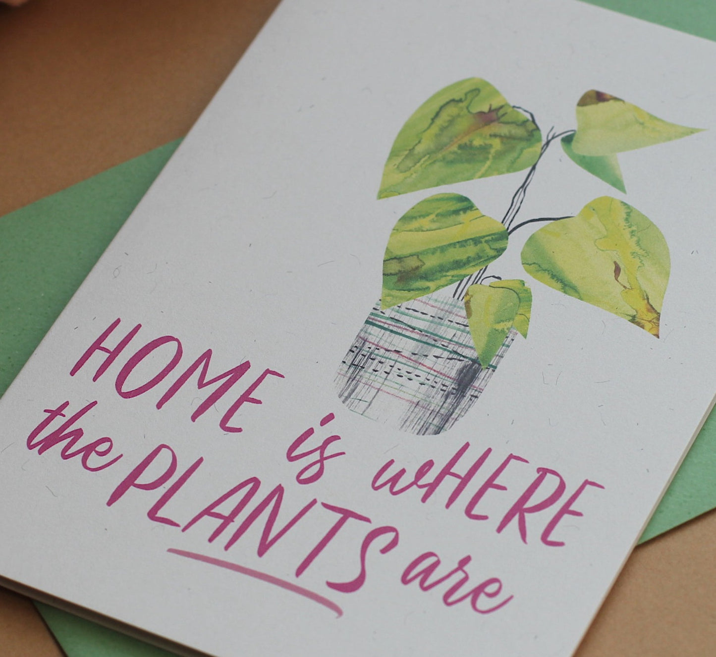 home is where the plant are! housewarming card